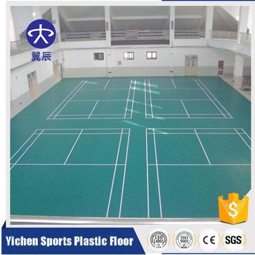 云南昆明羽毛球館PVC運動地板，羽毛球場PVC塑膠地板