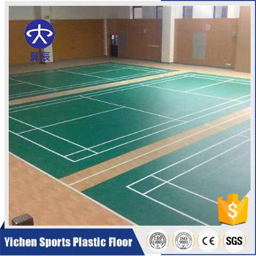 浙江寧波羽毛球館PVC運動地板，羽毛球場PVC塑膠地板